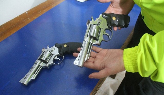 Incautación de armas de fuego en Medellín