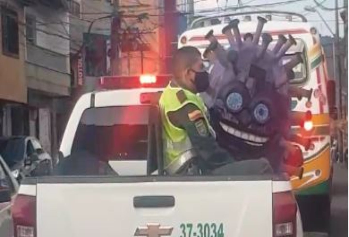 La 'captura' del Covid que se hizo viral en Colombia