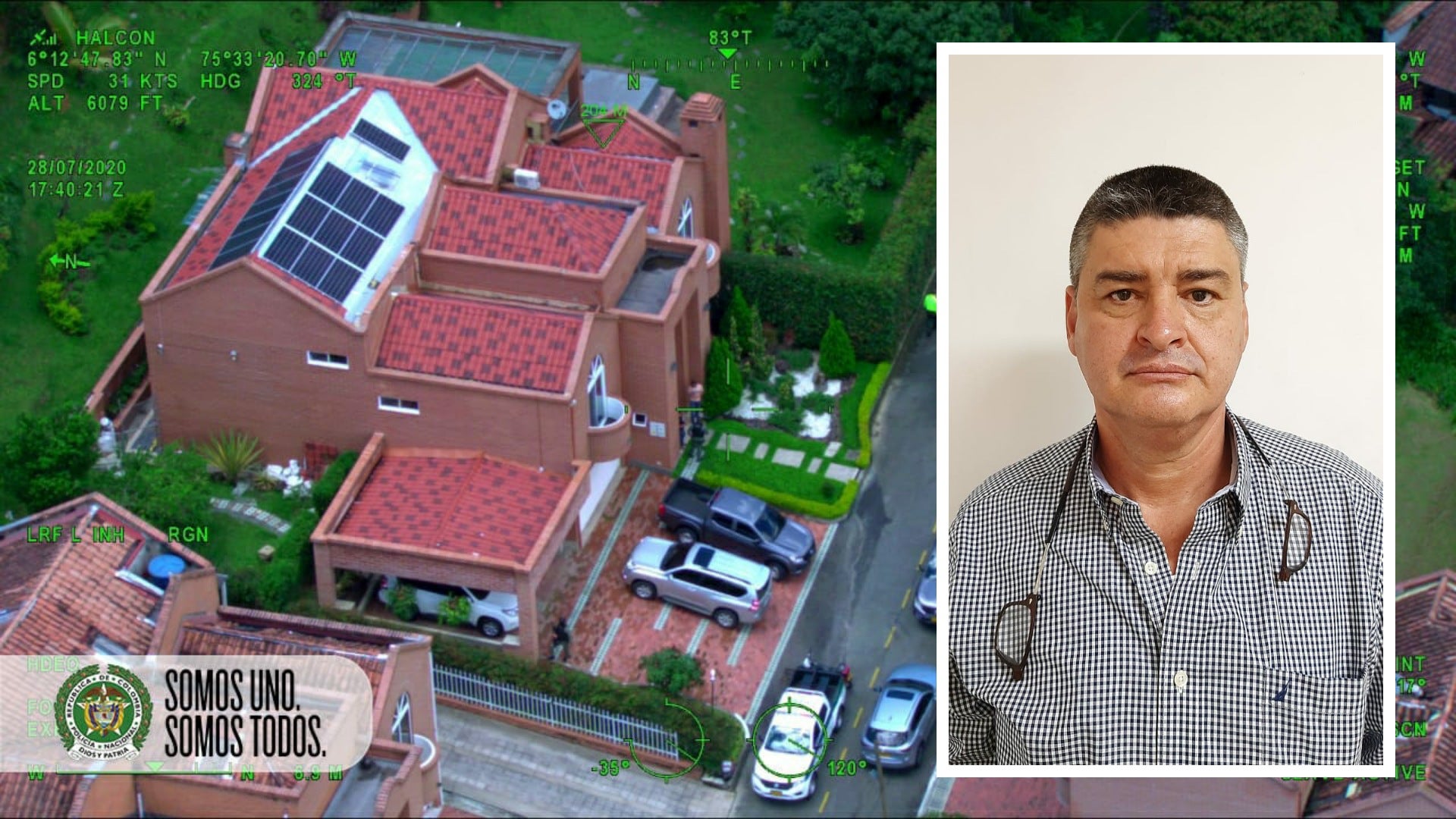 La lujosa casa que vivía alias "el Piloto" en el barrio El Poblado de Medellín