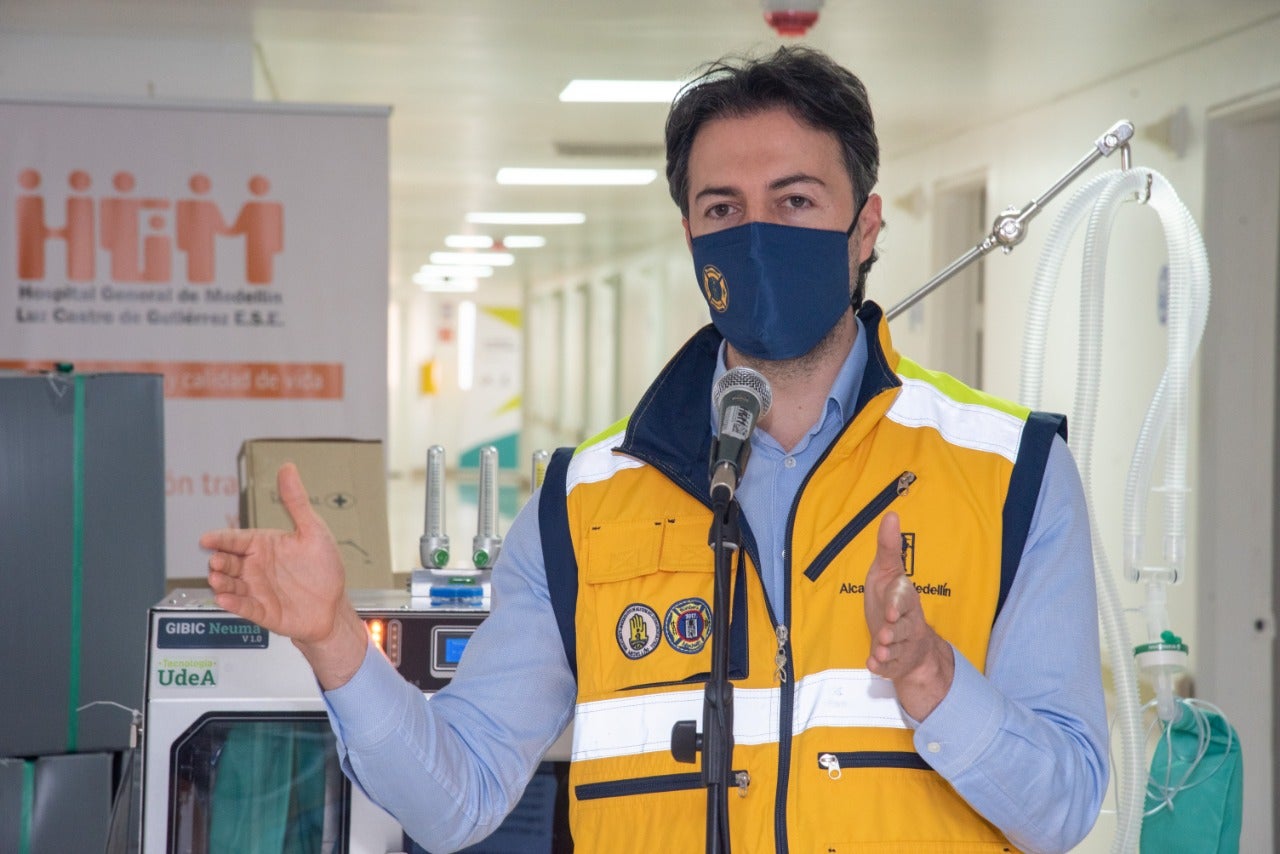 El alcalde de Medellín, Daniel Quintero