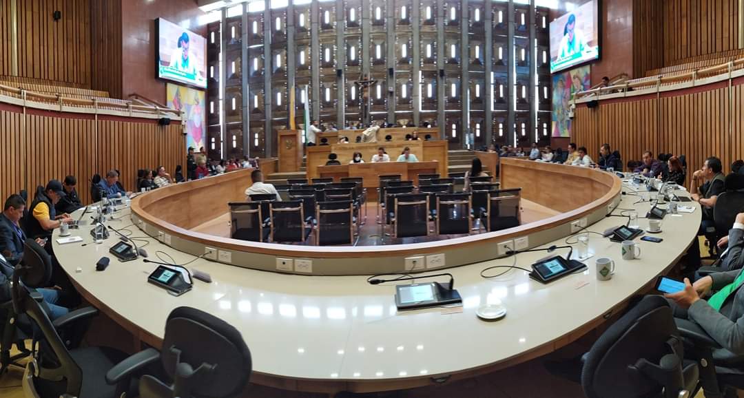 Panorámica de la Asamblea de Antioquia antes de la pandemia.