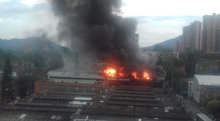 Incendio en Itagüí, Antioquia
