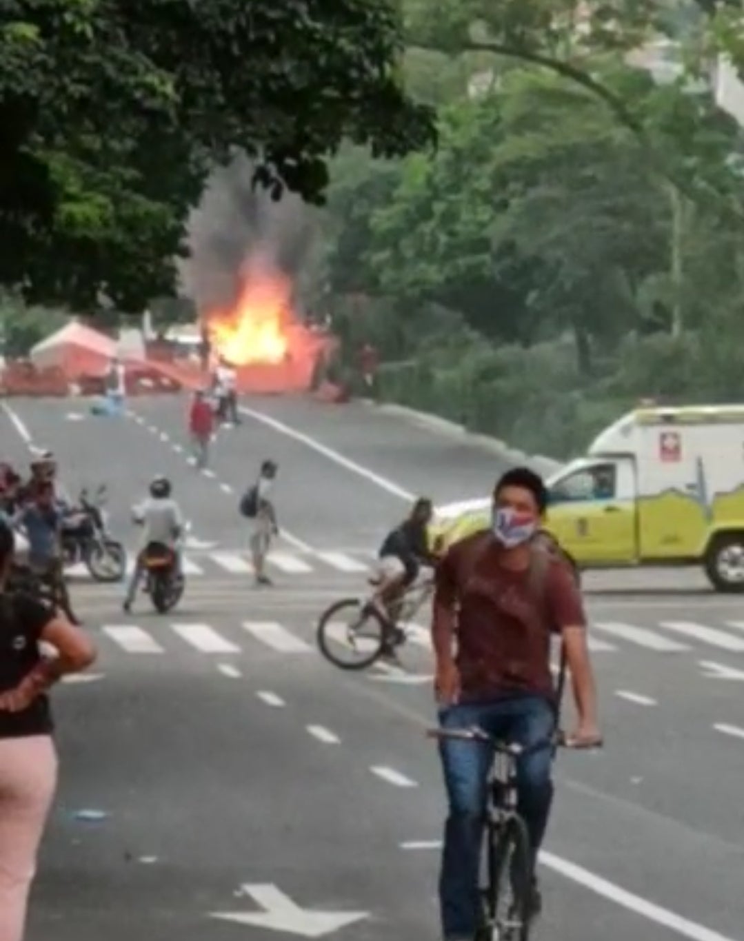 Los daños que deja la segunda jornada de protestas en Medellín