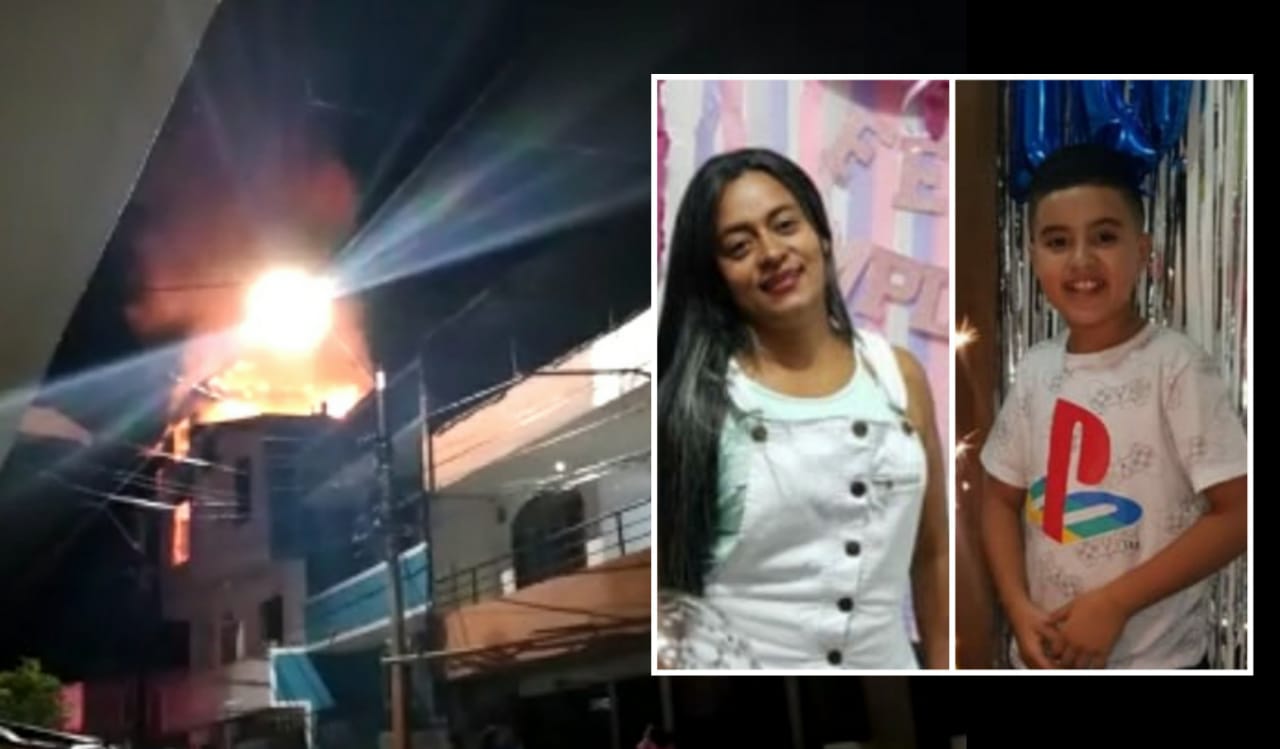 Tragedia en Bello, una mujer y su sobrino de 10 años murieron en un incendio