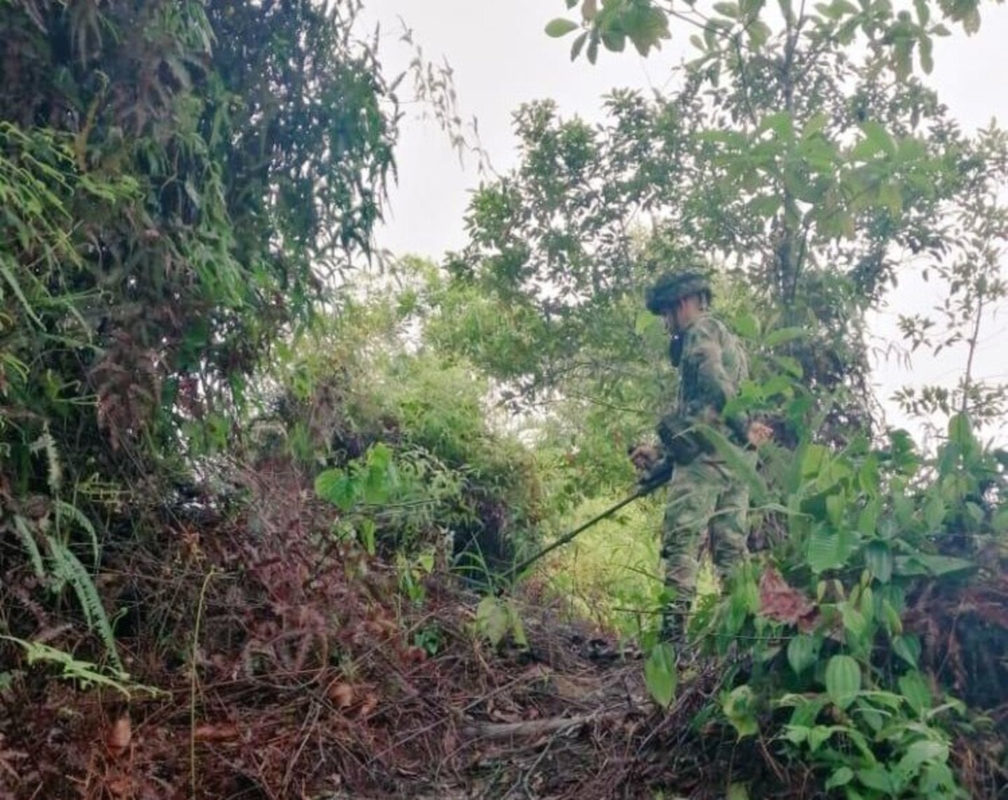 Referencia soldados del Ejército Nacional.