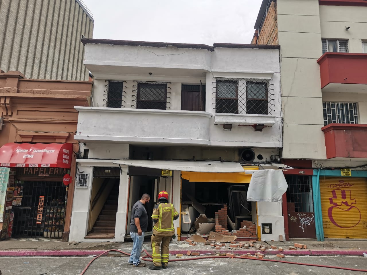 Explosión en el centro de Medellín dejó cuatro personas lesionadas