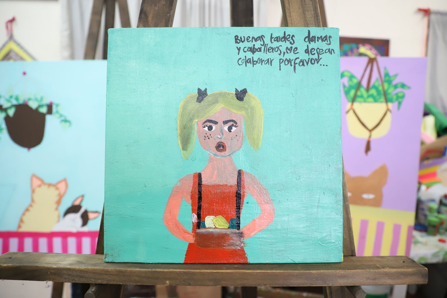 Este es uno de los dibujos de los niños plasmados en el libro.