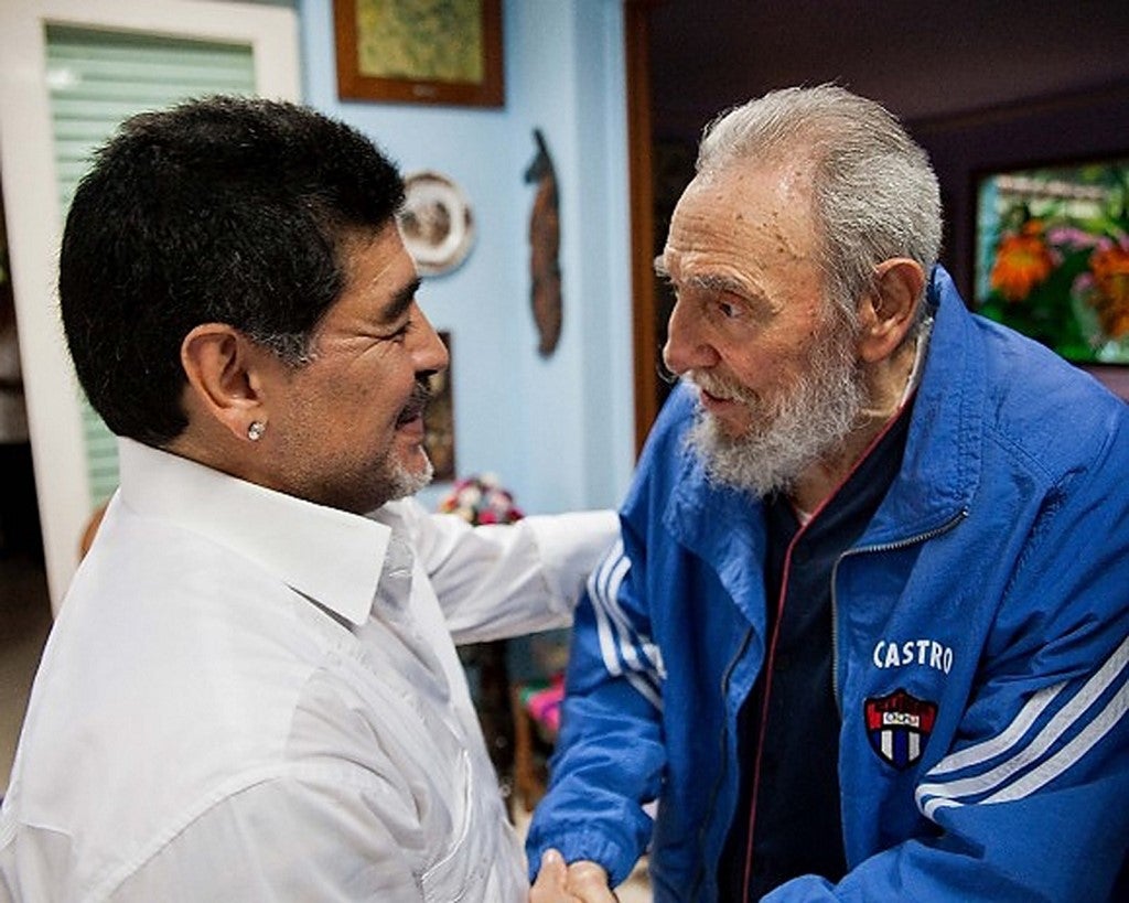 Diego Maradona y Fidel Castro