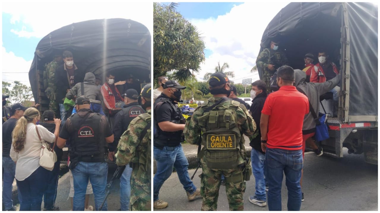 Los capturados son buscados por concierto para delinquir agravado e instrumentalización de menores.