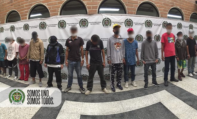 Con videos cogieron a 17 del combo “El Amarillo” en Belén San Bernando