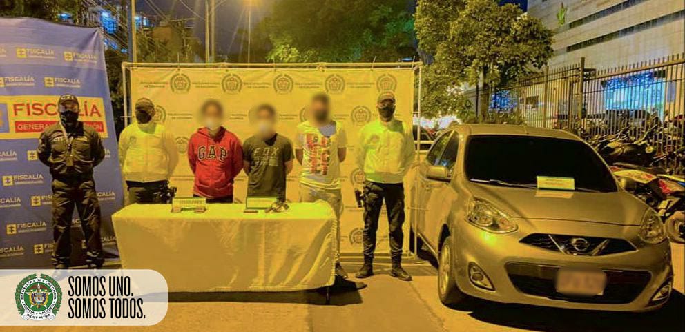 Los capturados al parecer, se dedicaban al hurto de residencias y amordazaban a sus víctimas.