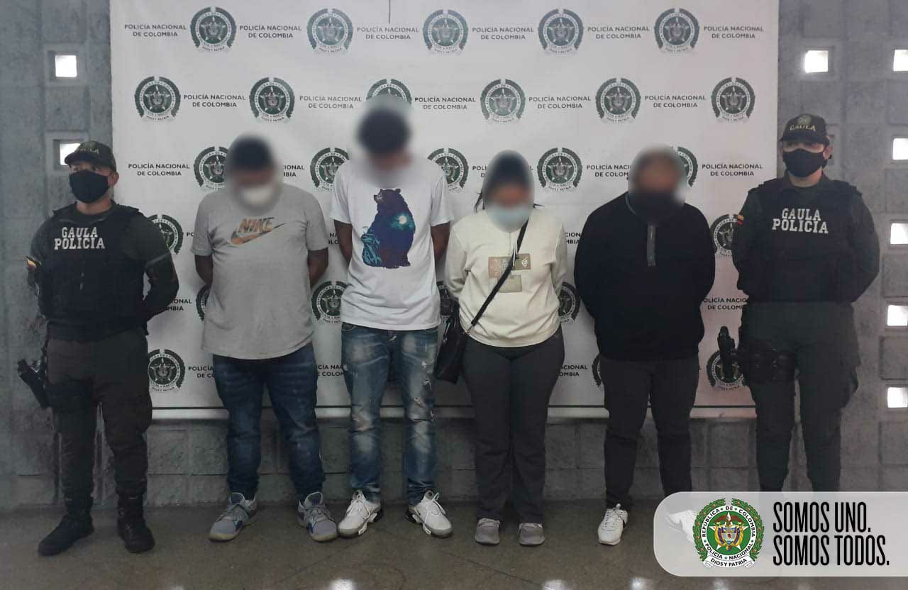 Les echaron guante a cuatro presuntos integrantes del grupo criminal de Niquia en Bello