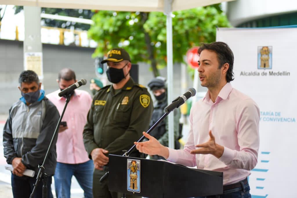 El alcalde Daniel Quintero entrega balance sobre homicidios en la ciudad