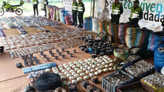 El material detonante está valorado en más de $60.000.000 millones de pesos.