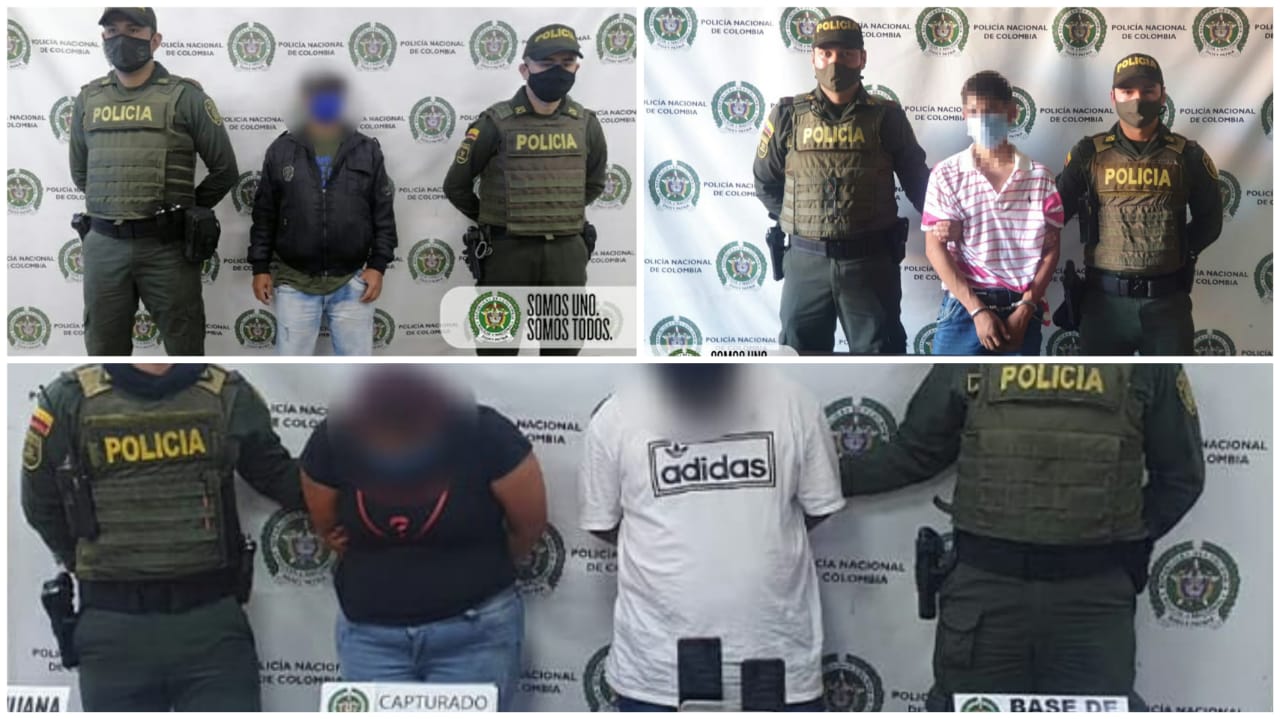 Entre los detenidos hay un presunto integrante del combo Ajizal.