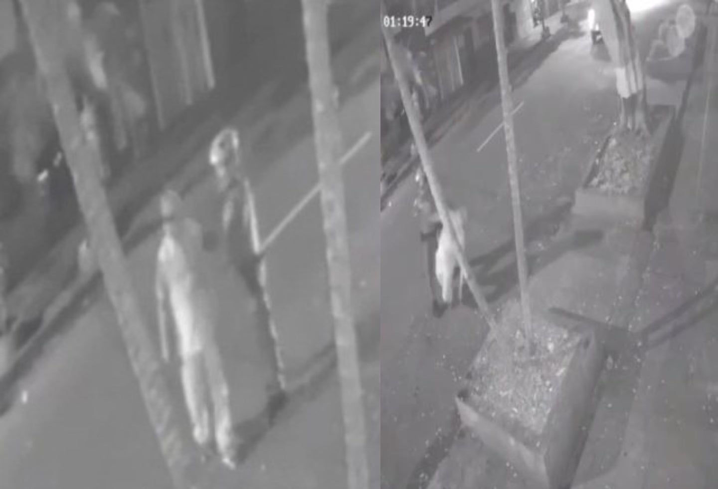 Policía le dio un brutal golpe por la espalda a un ciudadano