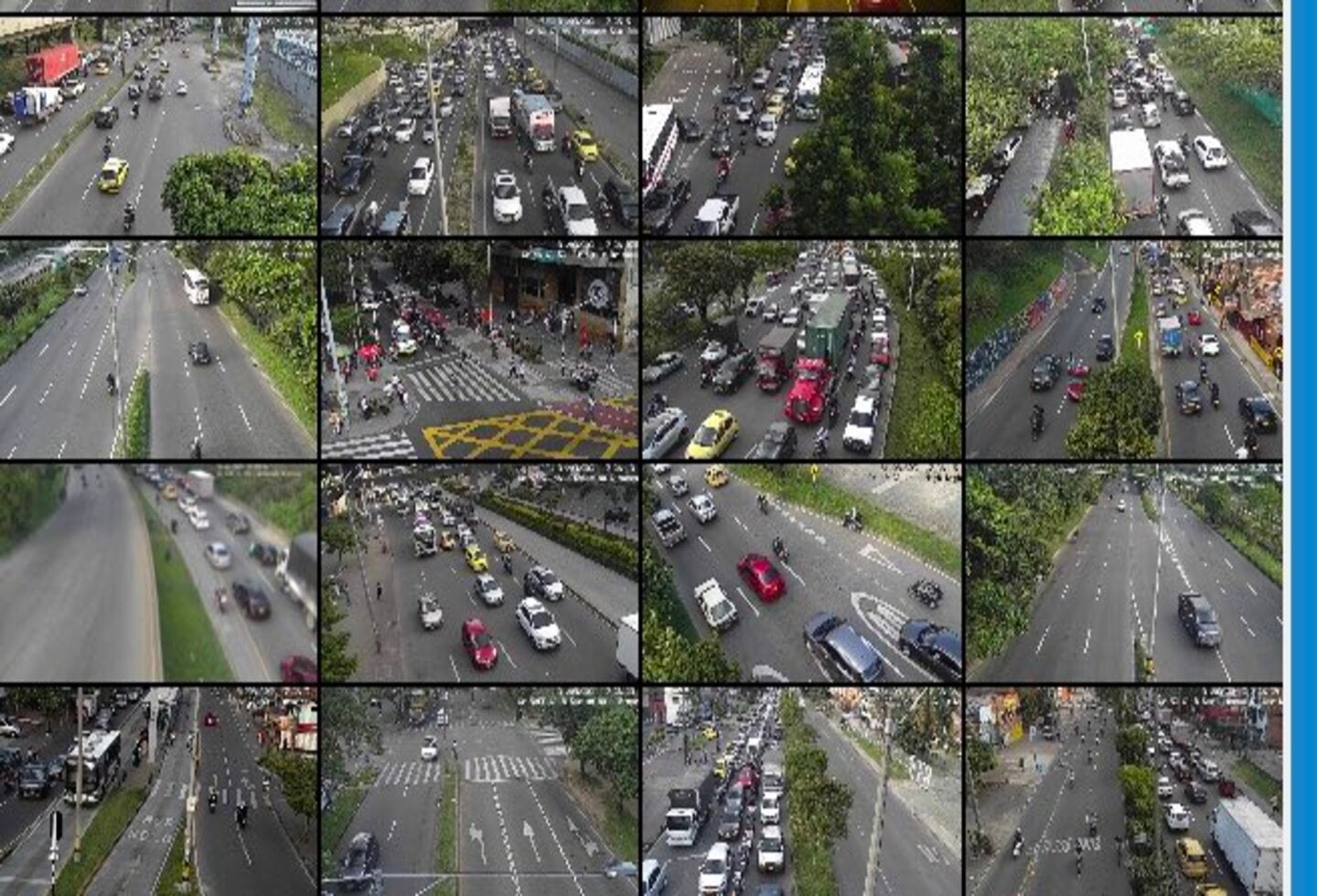 Así estaban algunas vías al inicio del toque de queda.