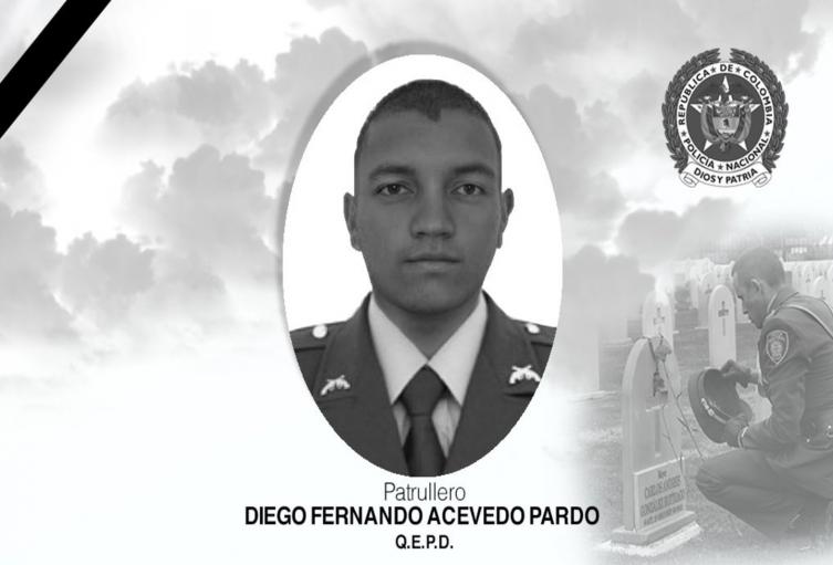 La policía ofreció una recompensa de $50 millones por asesinato de patrullero en Liborina