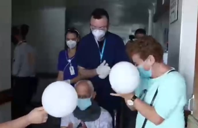 Abuelito de 99 años le ganó la batalla al Coronavirus en Marinilla, Antioquia