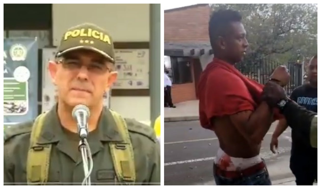 Pelea Fredy Guarín - policía