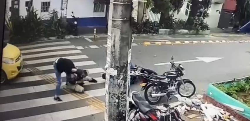 [Video] víctima se enfrenta a grupo de fleteros en el barrio Bostón de Medellín