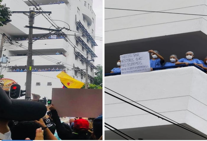 Cantos para el personal de salud en Medellín