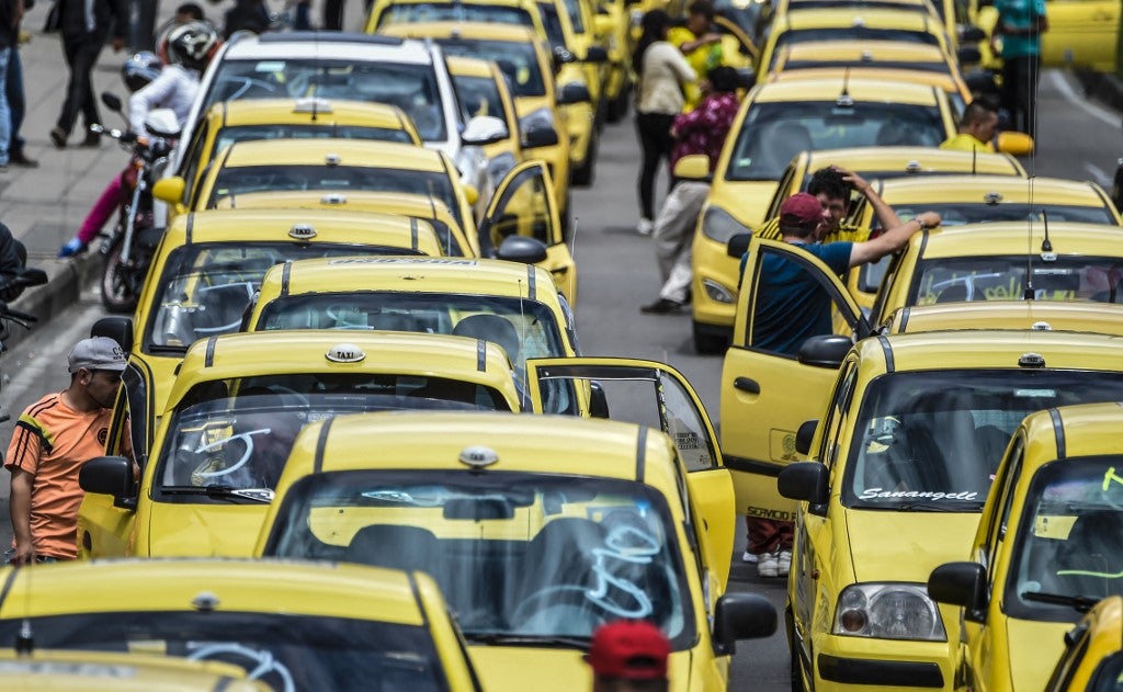Protesta de taxistas