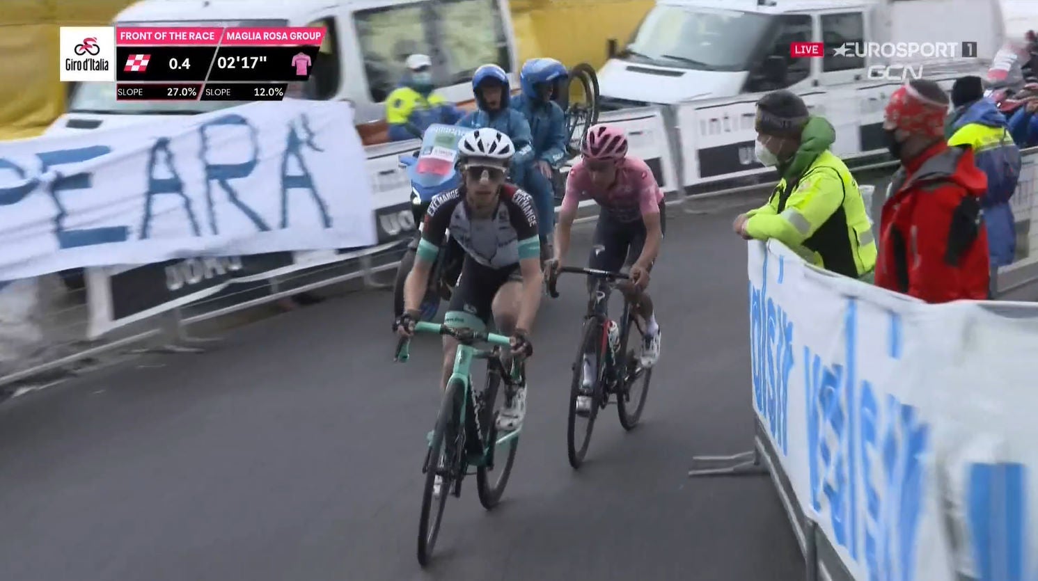 Egan Bernal vs Yates, Giro de Italia