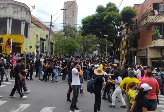 Marchas en Medellín.