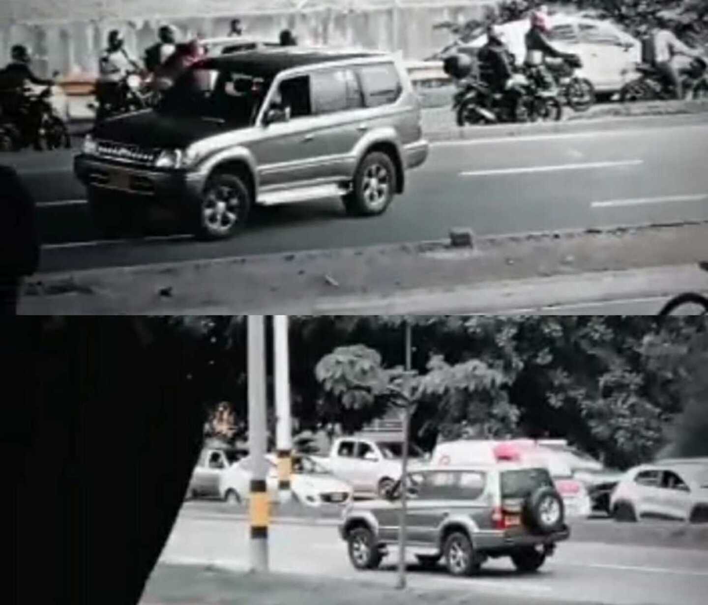 Fotografías tomadas del video aficionado.