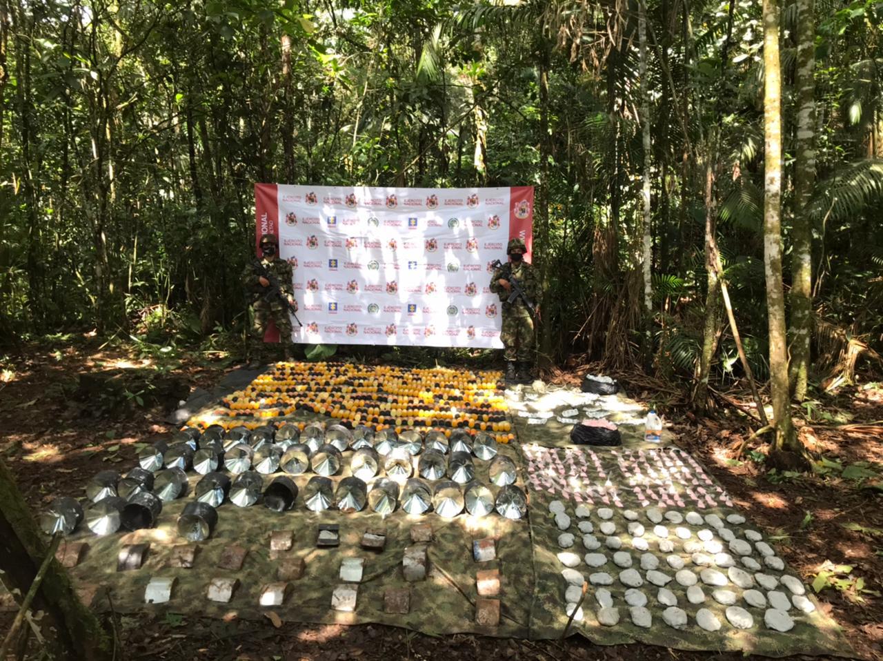 El Ejército destruyó un depósito de artefactos explosivos en el Oriente antioqueño