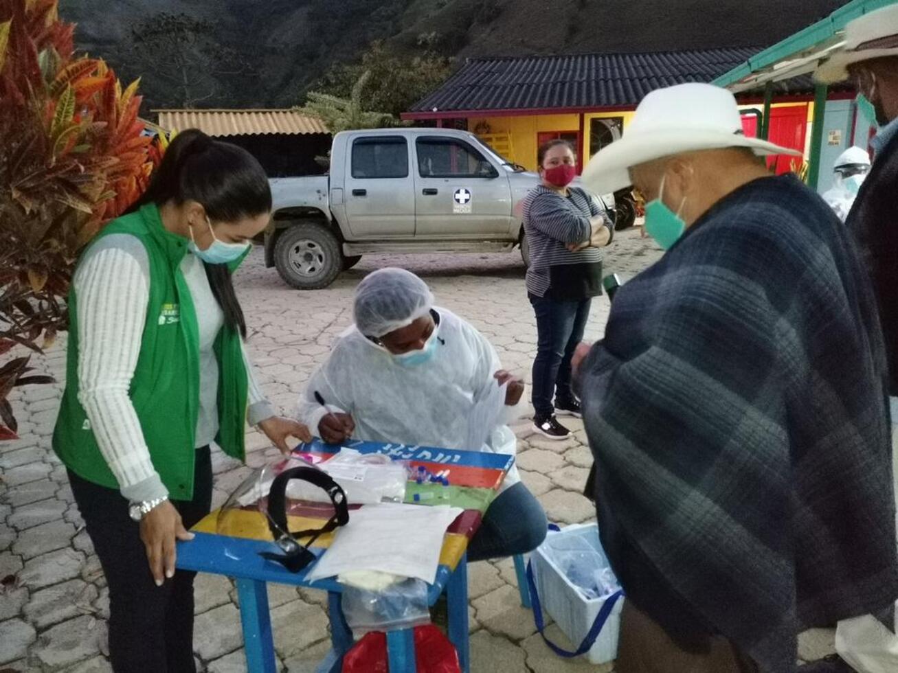 Referencia toma de pruebas en Chocó.
