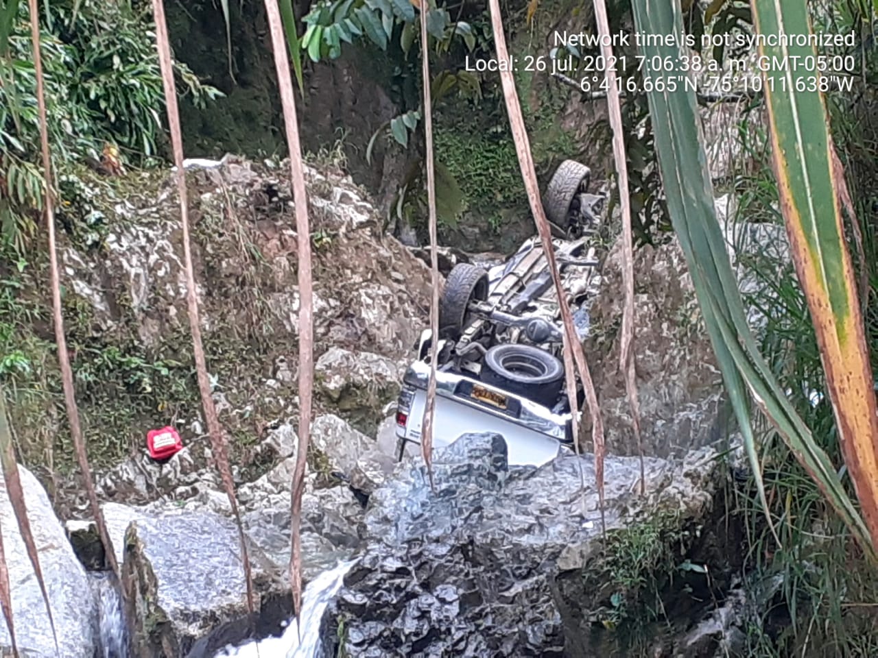 Dos personas muertas y dos más heridas, dejó terrible accidente en Cocorná, Antioquia