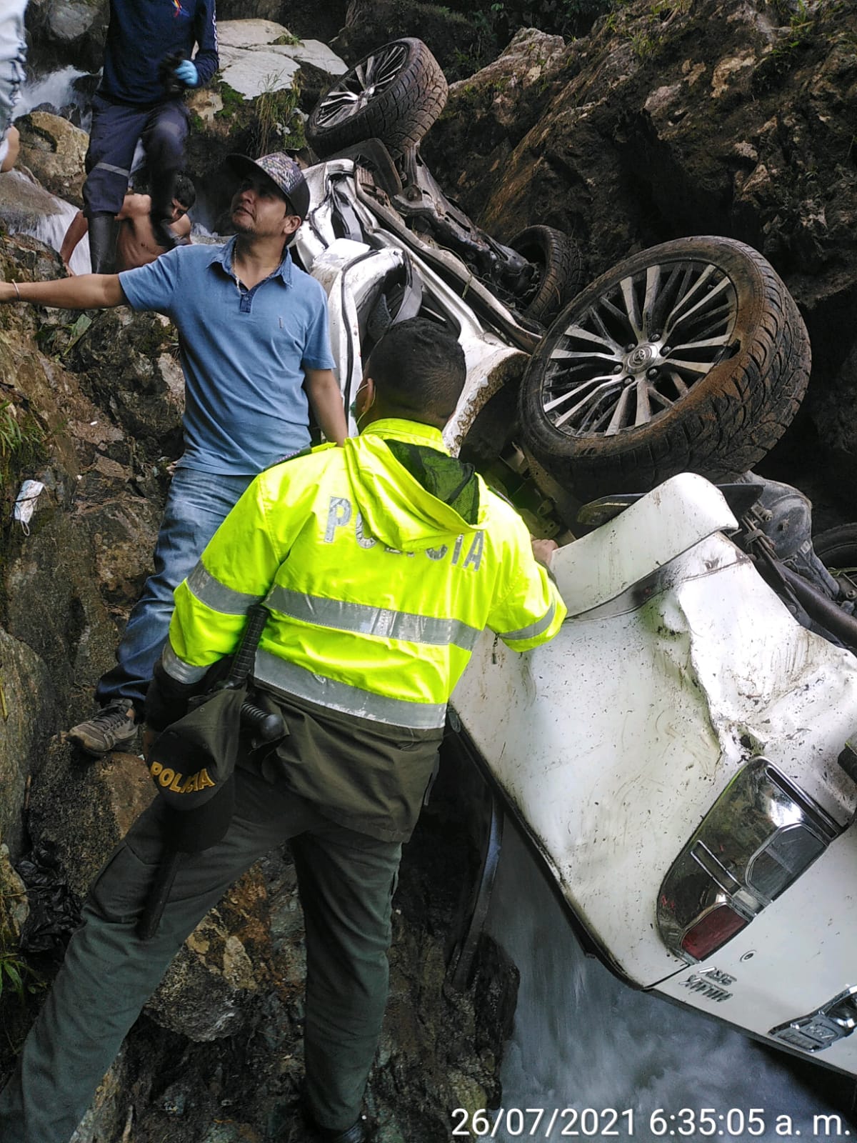 Dos personas muertas y dos más heridas, dejó terrible accidente en Cocorná, Antioquia