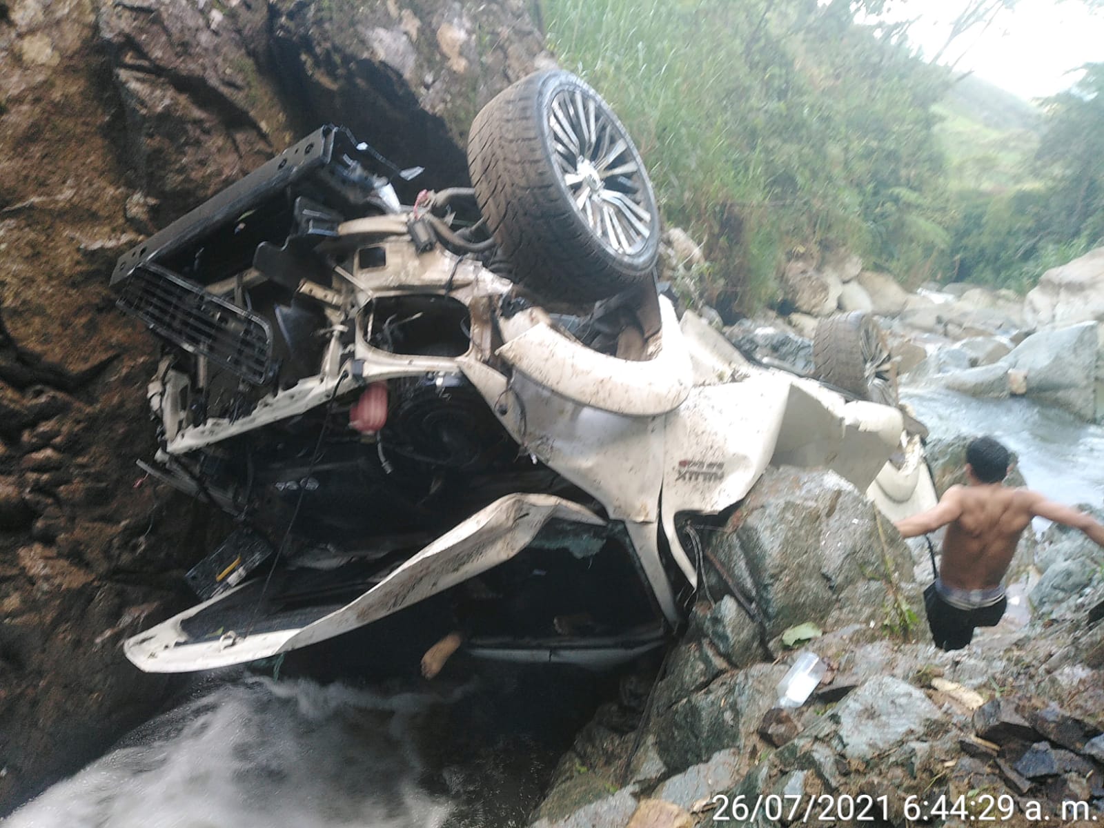 Dos personas muertas y dos más heridas, dejó terrible accidente en Cocorná, Antioquia