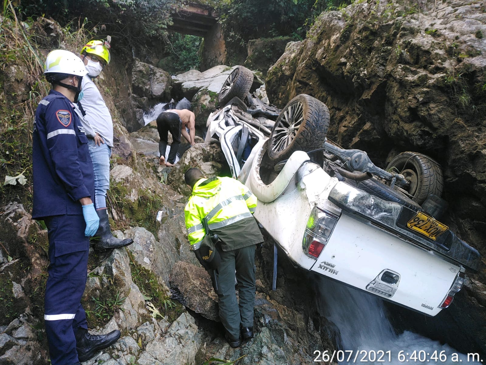 Dos personas muertas y dos más heridas, dejó terrible accidente en Cocorná, Antioquia