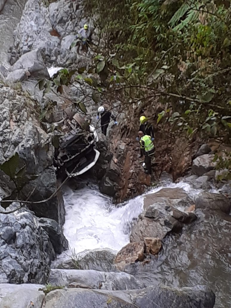 Dos personas muertas y dos más heridas, dejó terrible accidente en Cocorná, Antioquia