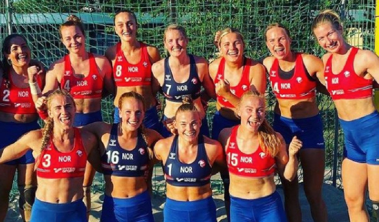Jugadoras noruegas de balonmano