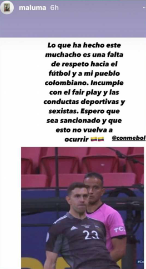 Maluma defiende a la Selección Colombia