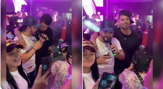 Edwin Cardona en una fiesta