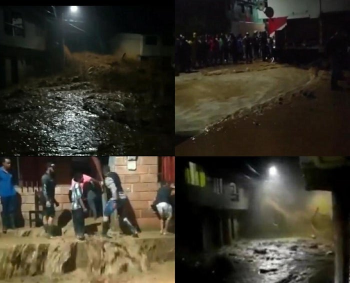 Creciente súbita en Briceño, Antioquia.