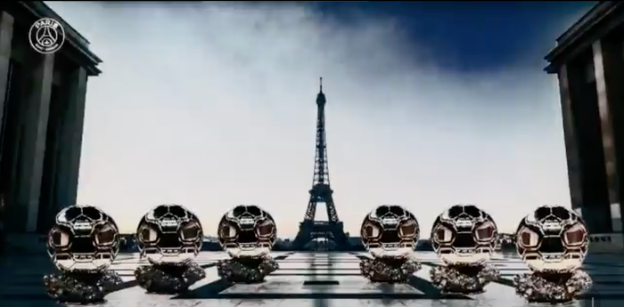 PSG anunciando la llegada de Messi en redes sociales