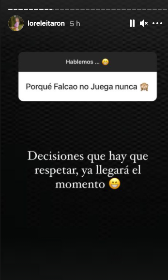 Captura de pantalla Instagram Lorelei Táron