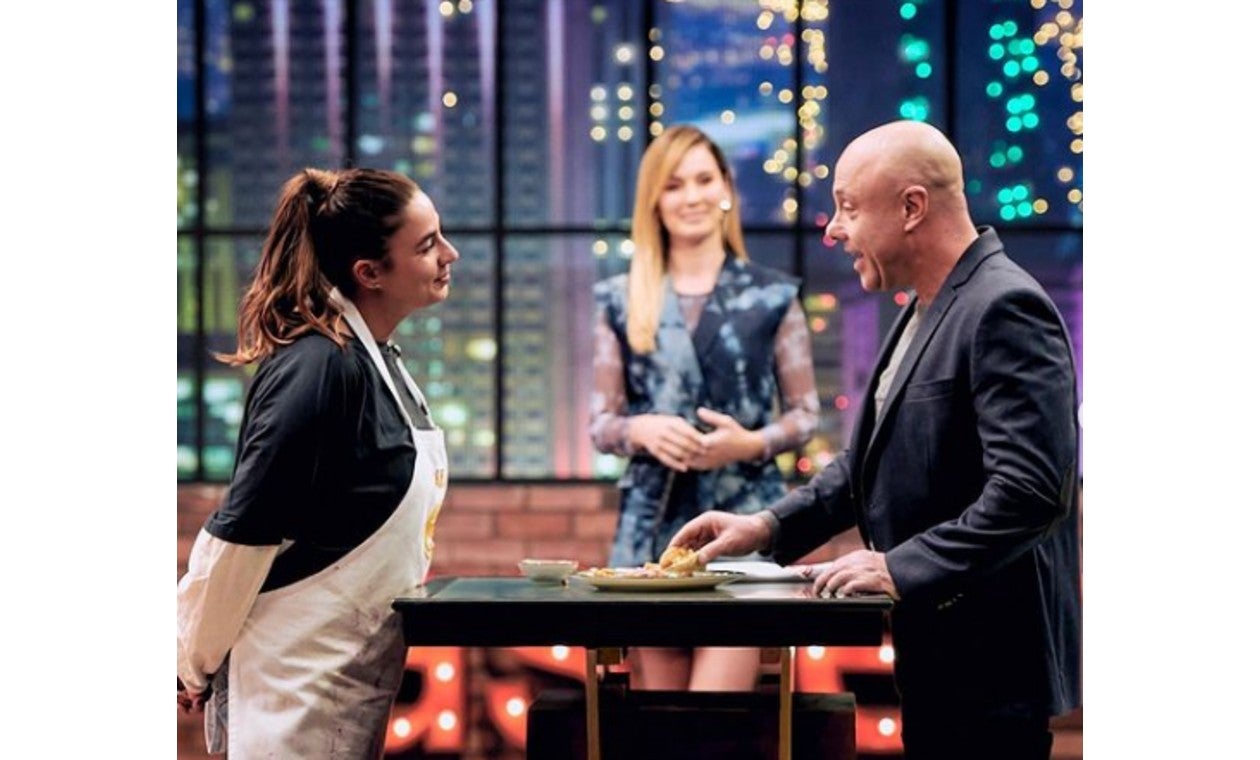 Carla Giraldo y Jorge Rausch en MasterChef