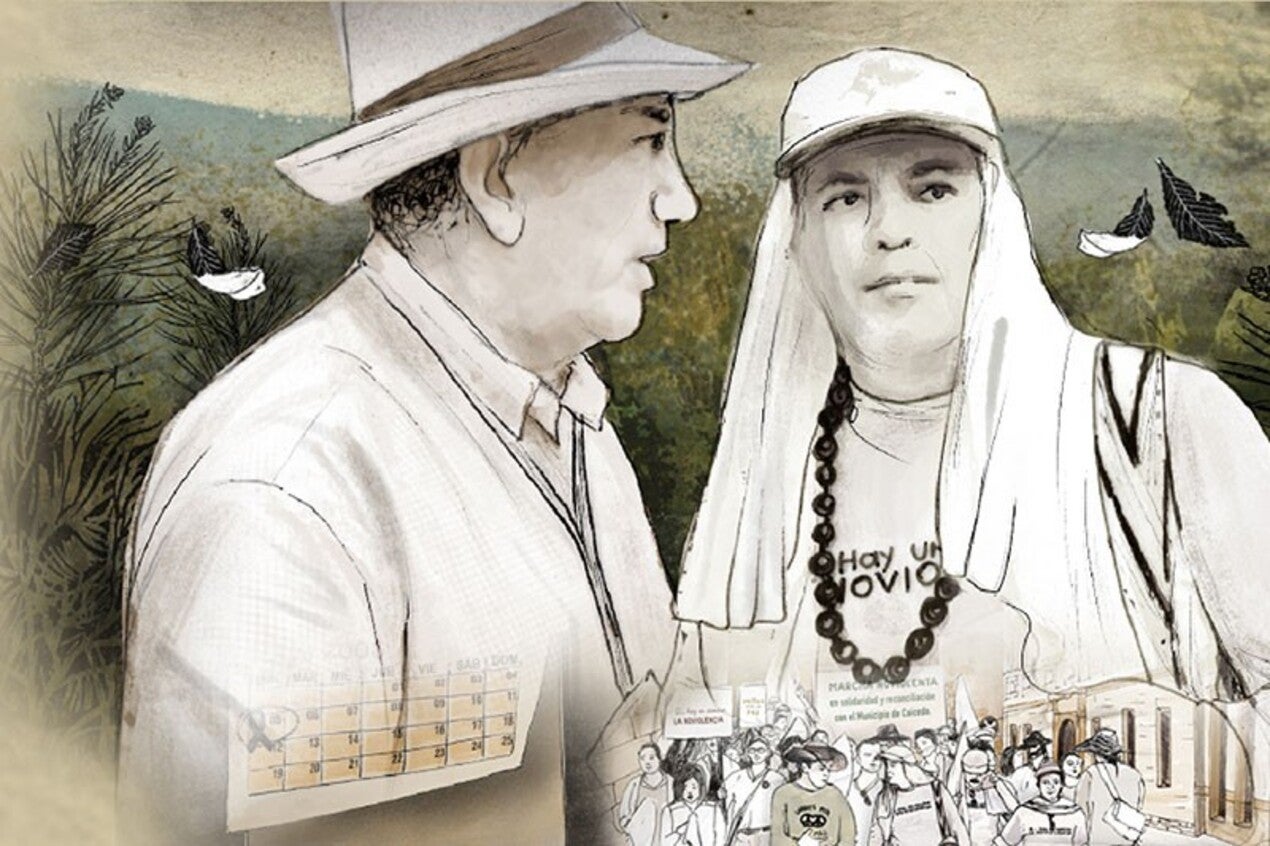 Guillermo Gaviria y Gilberto Echeverri.