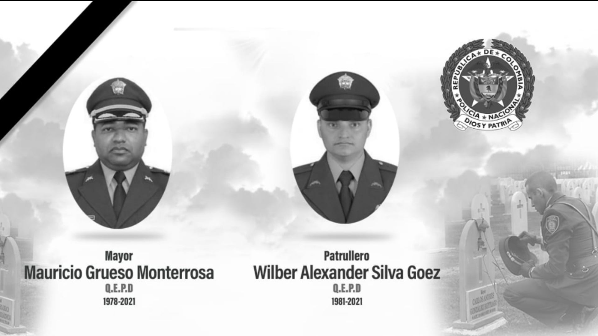 Dos uniformados muertos y dos lesionados dejó ataque contra una patrulla de la Policía en Frontino, Antioquia