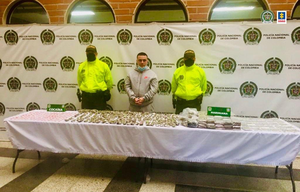 Un hombre fue sorprendido con más de 700 gramos de cannabis en Medellín