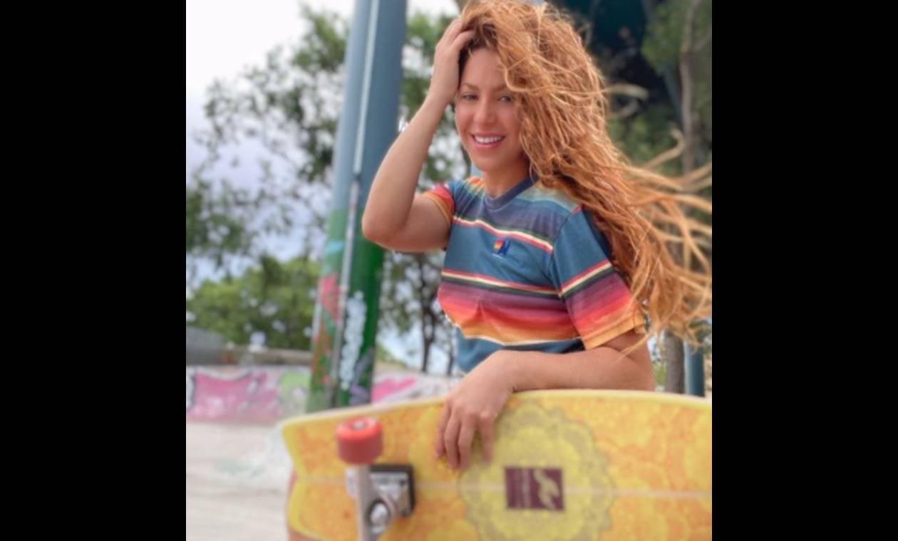 Shakira en skating