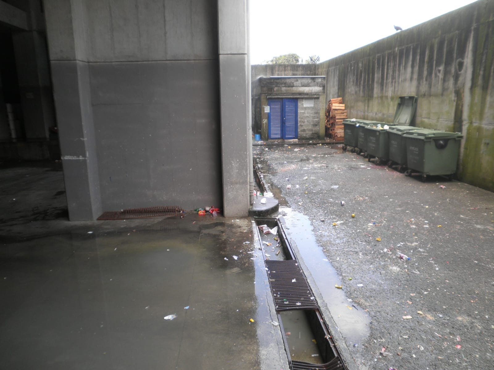 Así estaban las instalaciones de almacenamiento y preparación de alimentos.