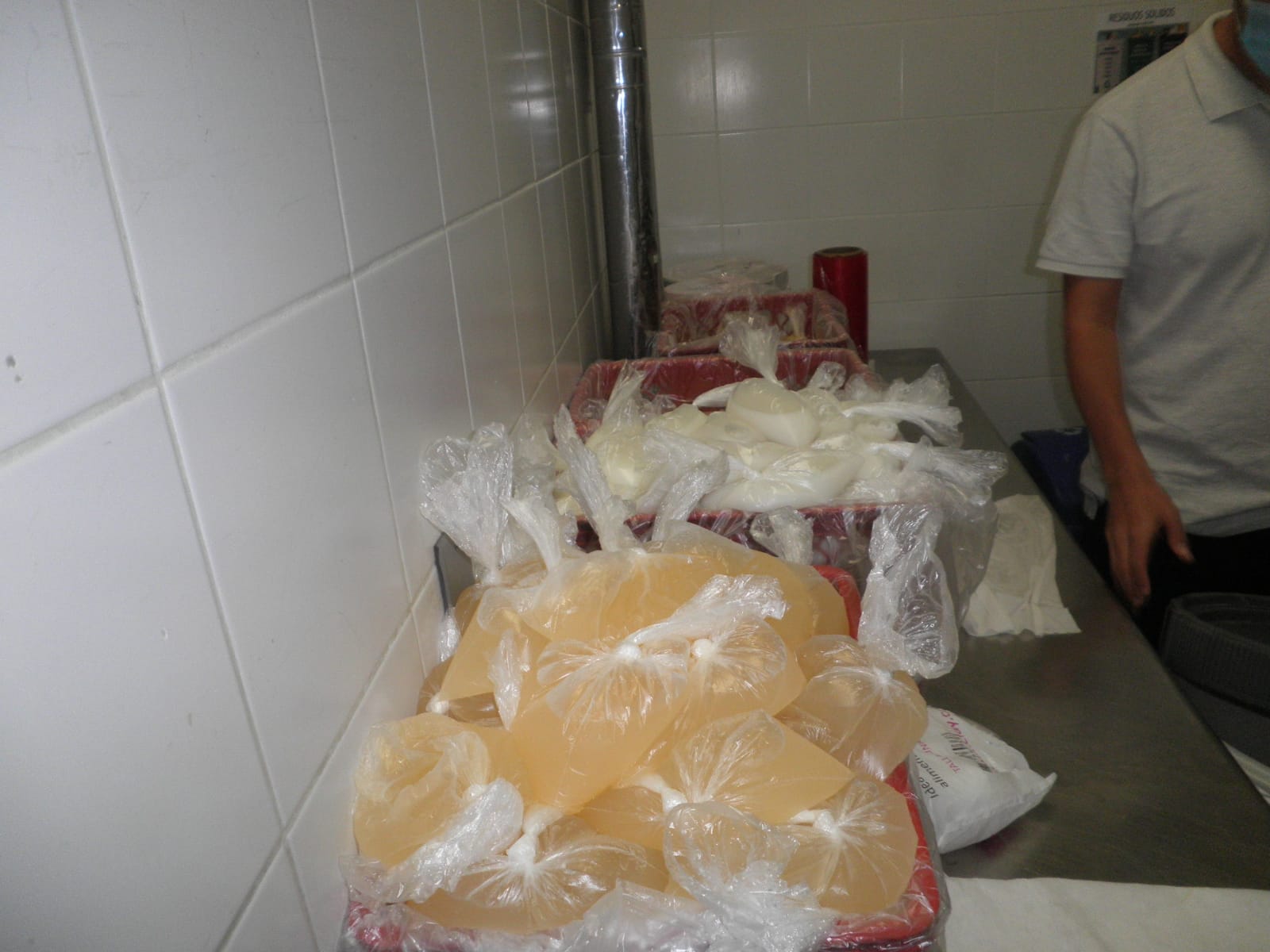 Así estaban las instalaciones de almacenamiento y preparación de alimentos.